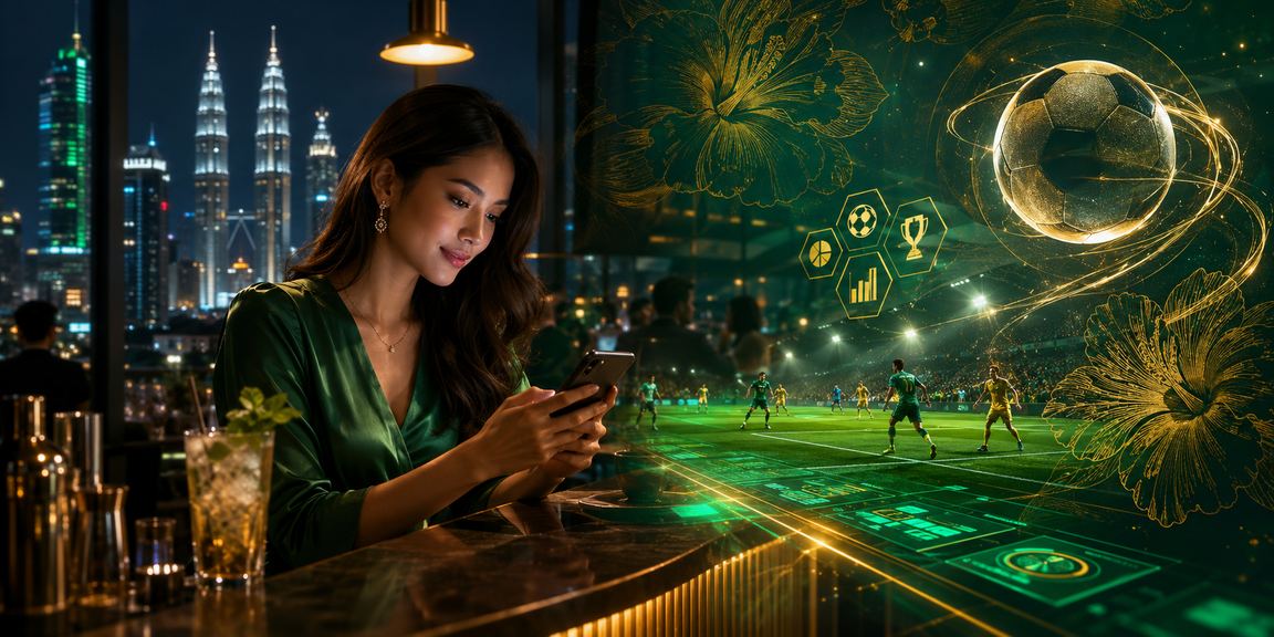 Pengguna Kuala Lumpur membuat pertaruhan bola sepak di platform 1030 bergaya Melayu