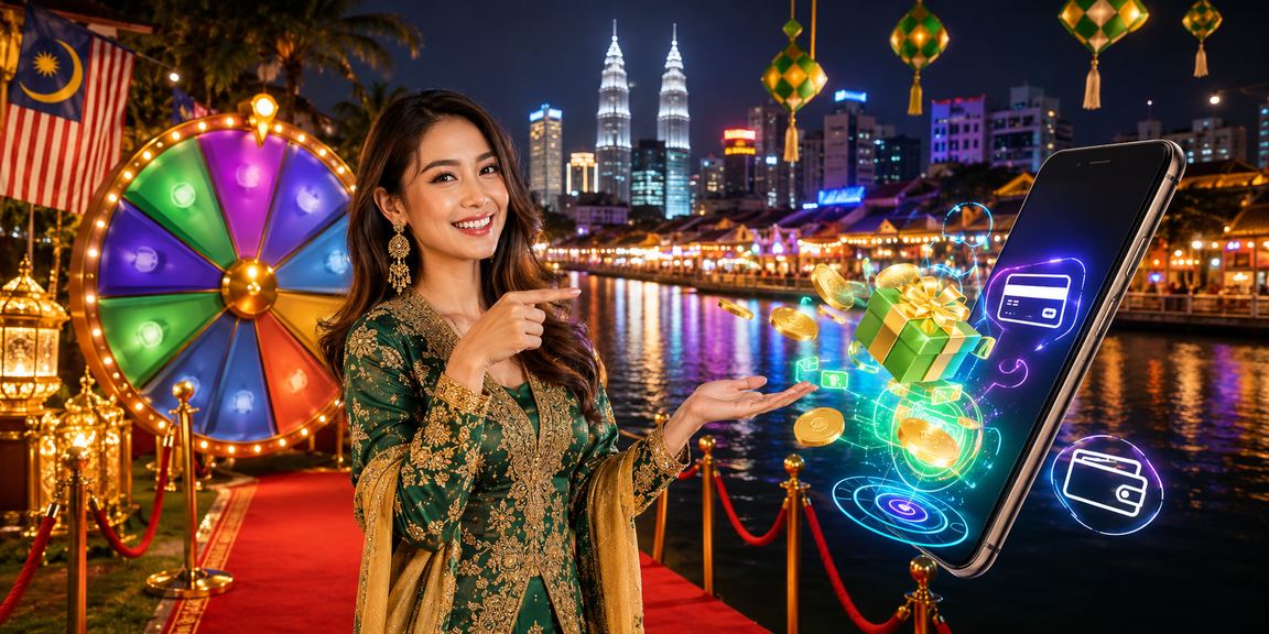 Meja Roulette live di Kuala Lumpur semasa perayaan Hari Raya di 1030