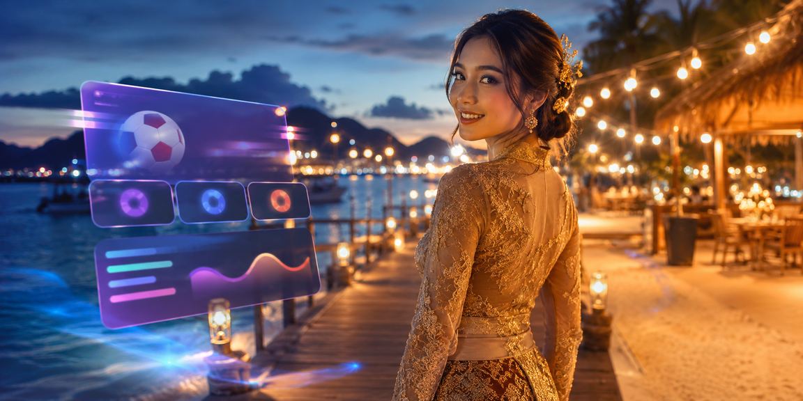 Pengguna Terengganu berpakaian kebaya mengakses platform pertaruhan sukan 1030